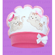 "Happy Lama" шапка для девочки "Котятки"